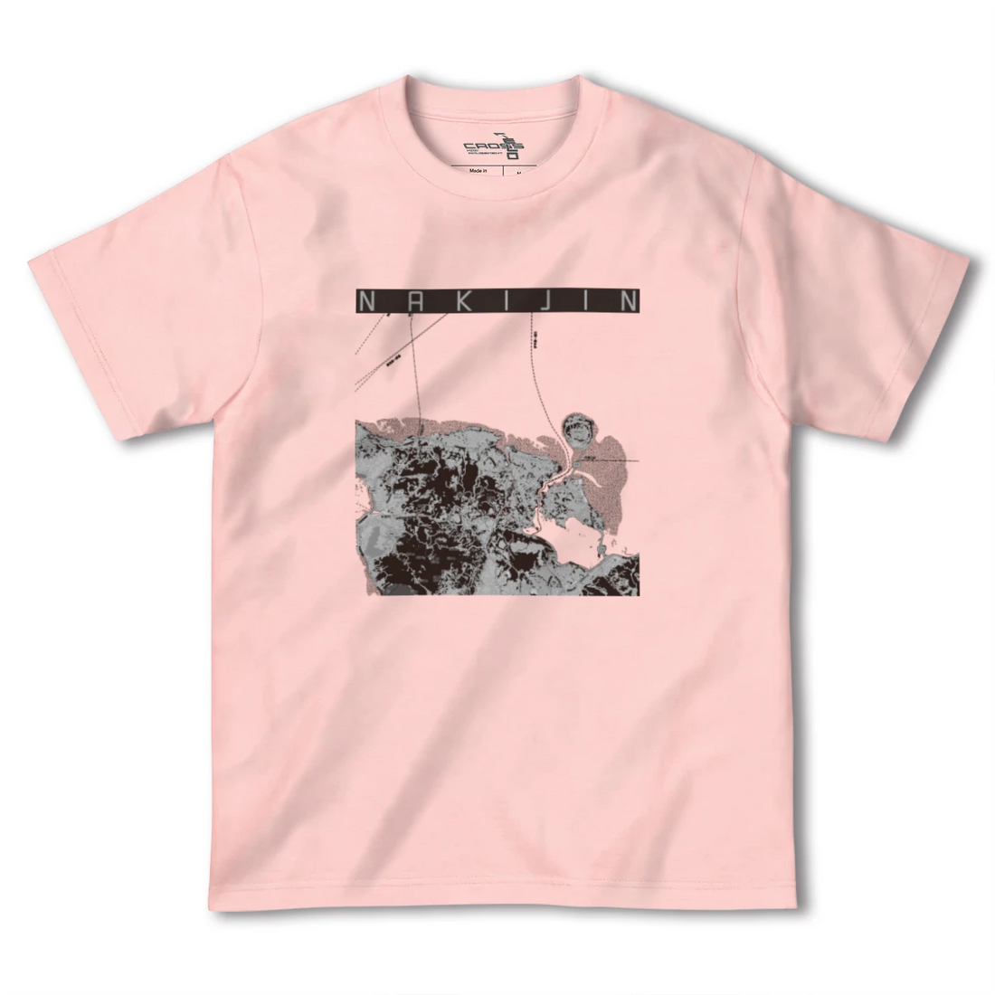 【今帰仁（沖縄県）】地図柄ヘビーウェイトTシャツ