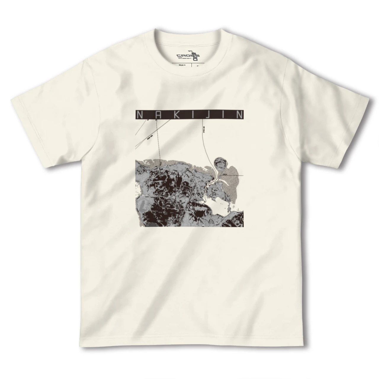 【今帰仁（沖縄県）】地図柄ヘビーウェイトTシャツ