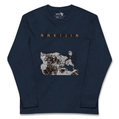 【今帰仁（沖縄県）】地図柄ロングスリーブTシャツ