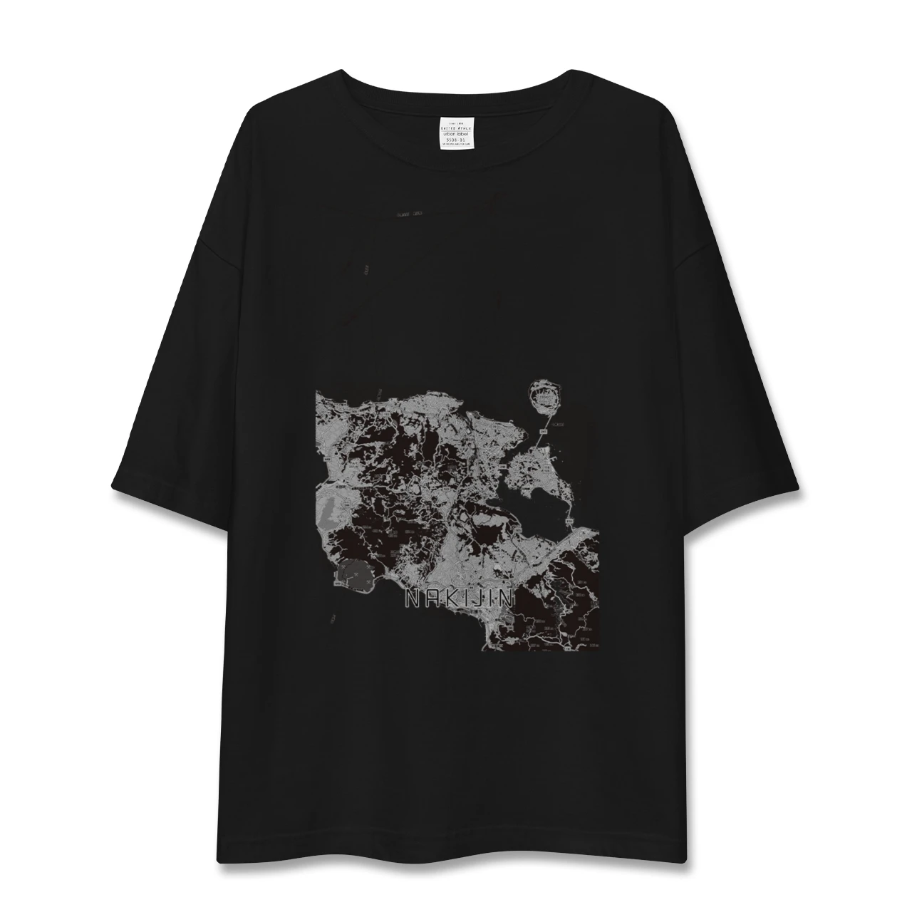 【今帰仁（沖縄県）】地図柄ビッグシルエットTシャツ