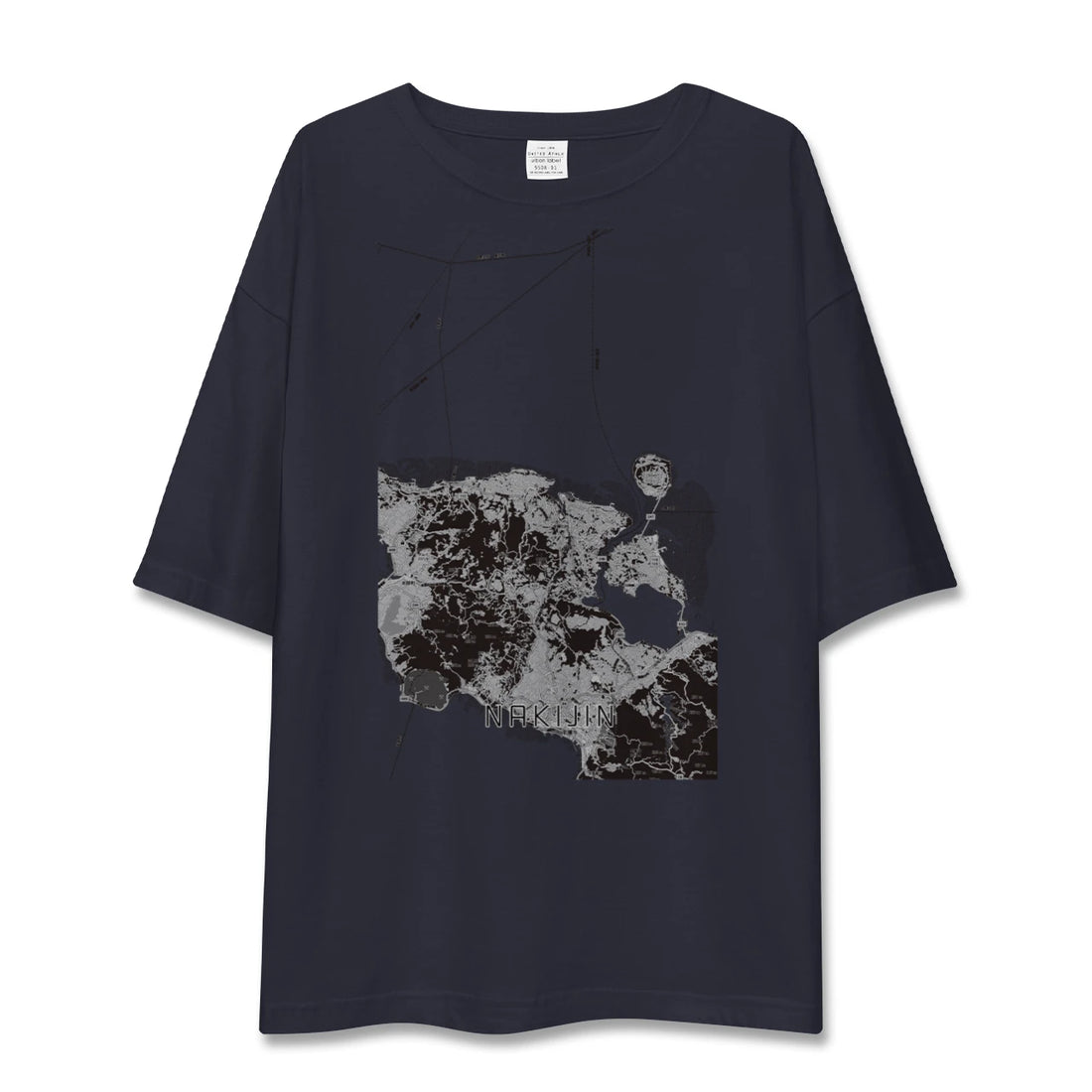 【今帰仁(沖縄県)】地図柄ビッグシルエットTシャツ