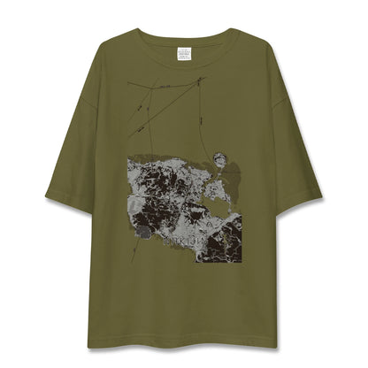 【今帰仁（沖縄県）】地図柄ビッグシルエットTシャツ