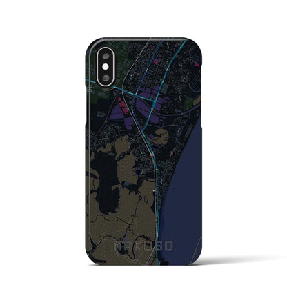 【勿来（福島県）】地図柄iPhoneケース（バックカバータイプ）