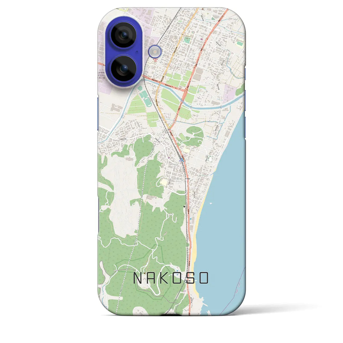 【勿来(福島県)】地図柄iPhoneケース(バックカバータイプ)ナチュラル・iPhone 16 Pro Max 用