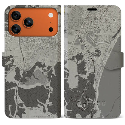 【勿来（福島県）】地図柄iPhoneケース（手帳タイプ）