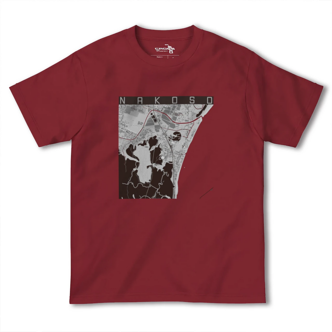 【勿来(福島県)】地図柄ヘビーウェイトTシャツ