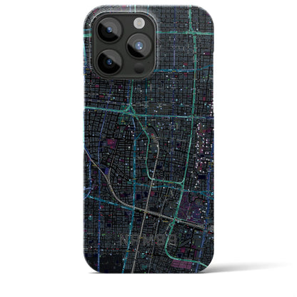 【難波（大阪府）】地図柄iPhoneケース（バックカバータイプ）