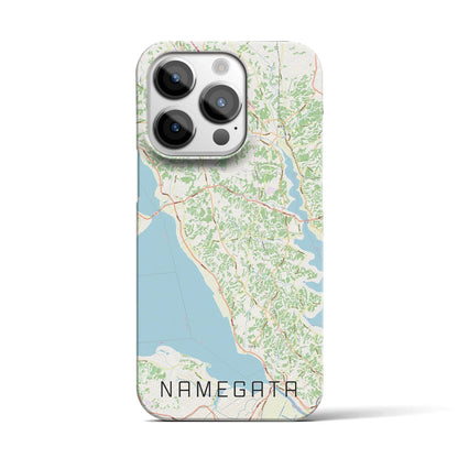 【行方（茨城県）】地図柄iPhoneケース（バックカバータイプ）