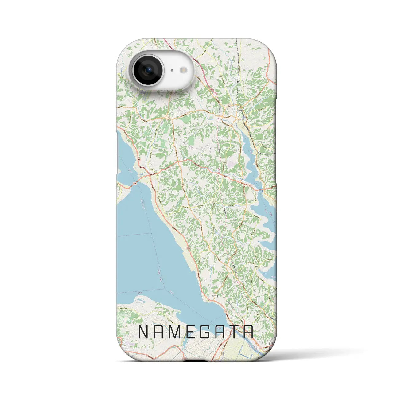 【行方（茨城県）】地図柄iPhoneケース（バックカバータイプ）