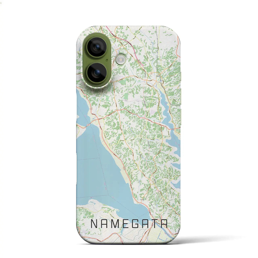 【行方(茨城県)】地図柄iPhoneケース(バックカバータイプ)ブラック・iPhone 17 Pro Max 用