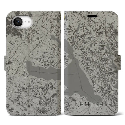 【行方（茨城県）】地図柄iPhoneケース（手帳タイプ）