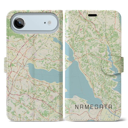 【行方（茨城県）】地図柄iPhoneケース（手帳タイプ）