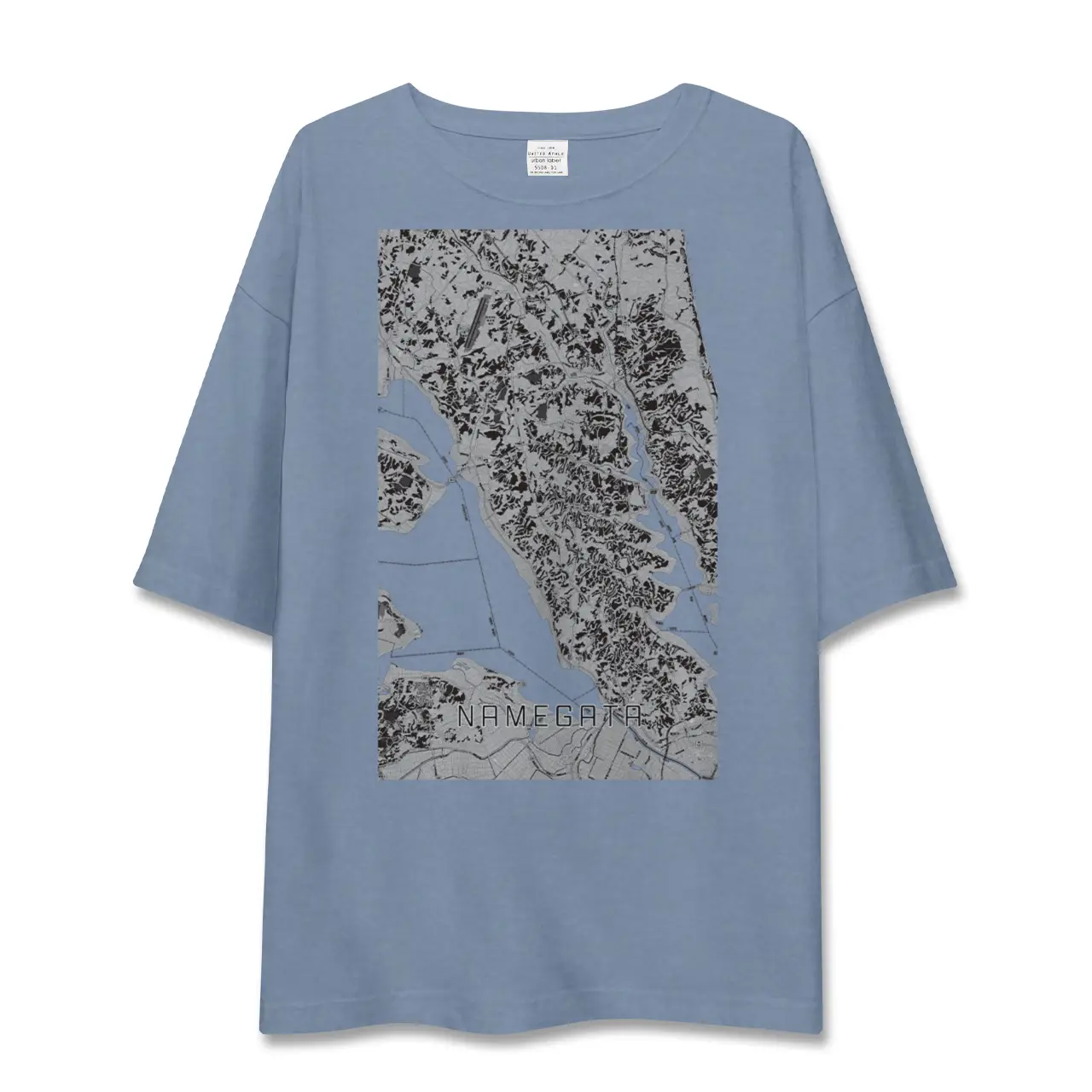 【行方（茨城県）】地図柄ビッグシルエットTシャツ