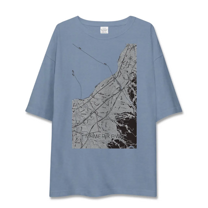 【滑川（富山県）】地図柄ビッグシルエットTシャツ
