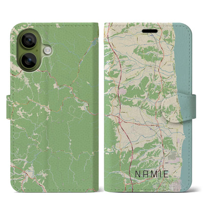 【浪江（福島県）】地図柄iPhoneケース（手帳タイプ）