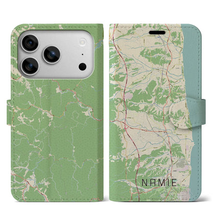 【浪江（福島県）】地図柄iPhoneケース（手帳タイプ）