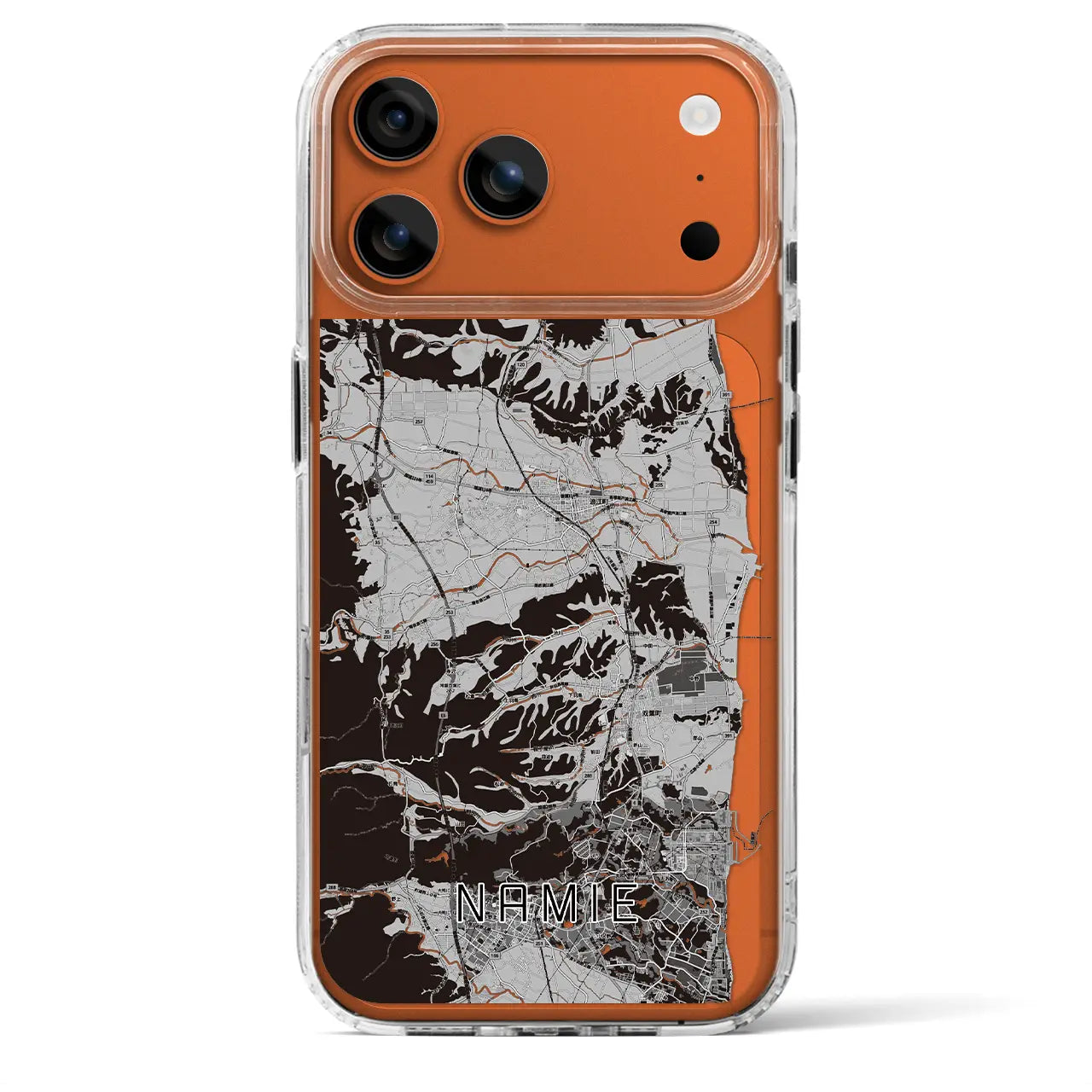 【浪江（福島県）】地図柄iPhoneケース（MagSafeタイプ）