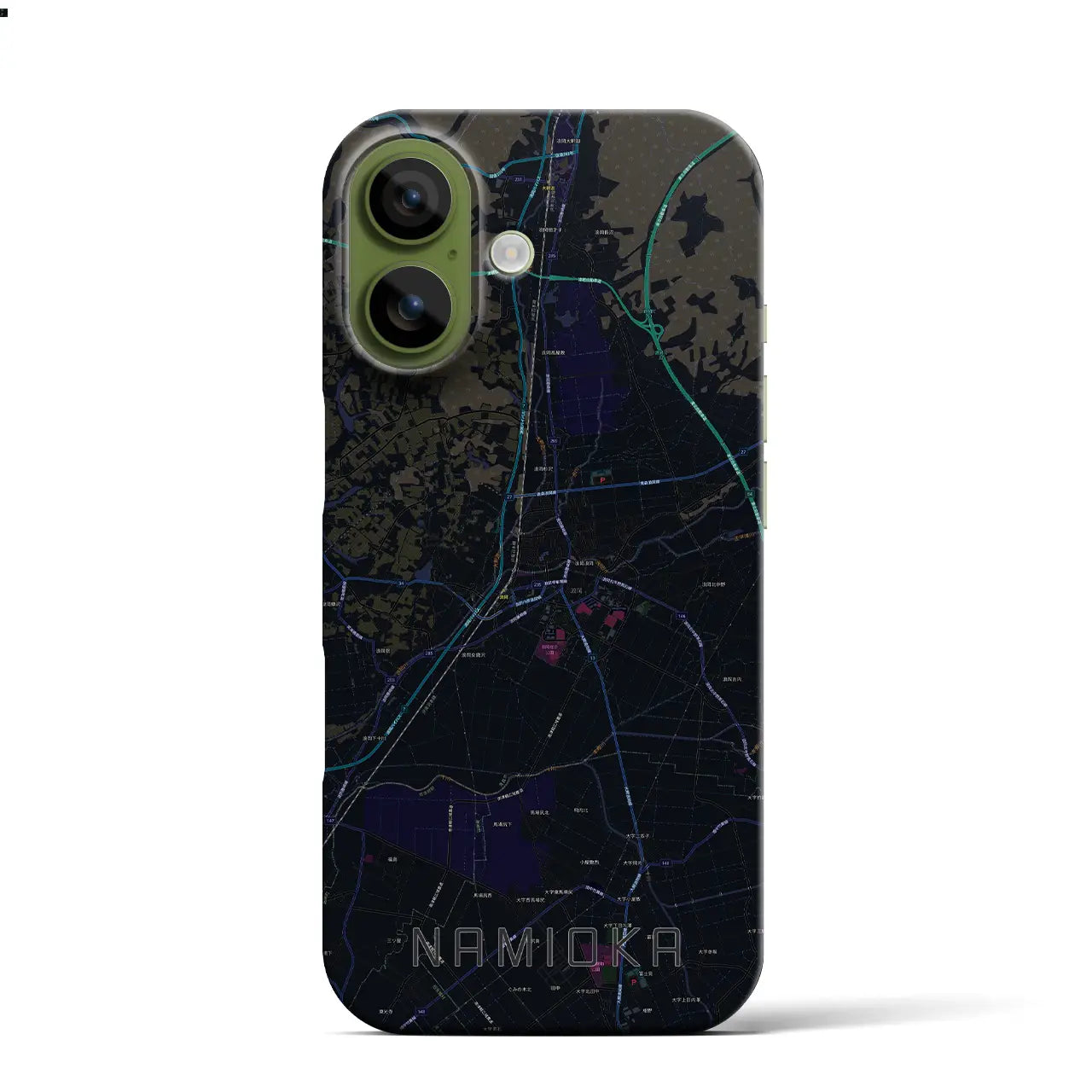 【浪岡（青森県）】地図柄iPhoneケース（バックカバータイプ）