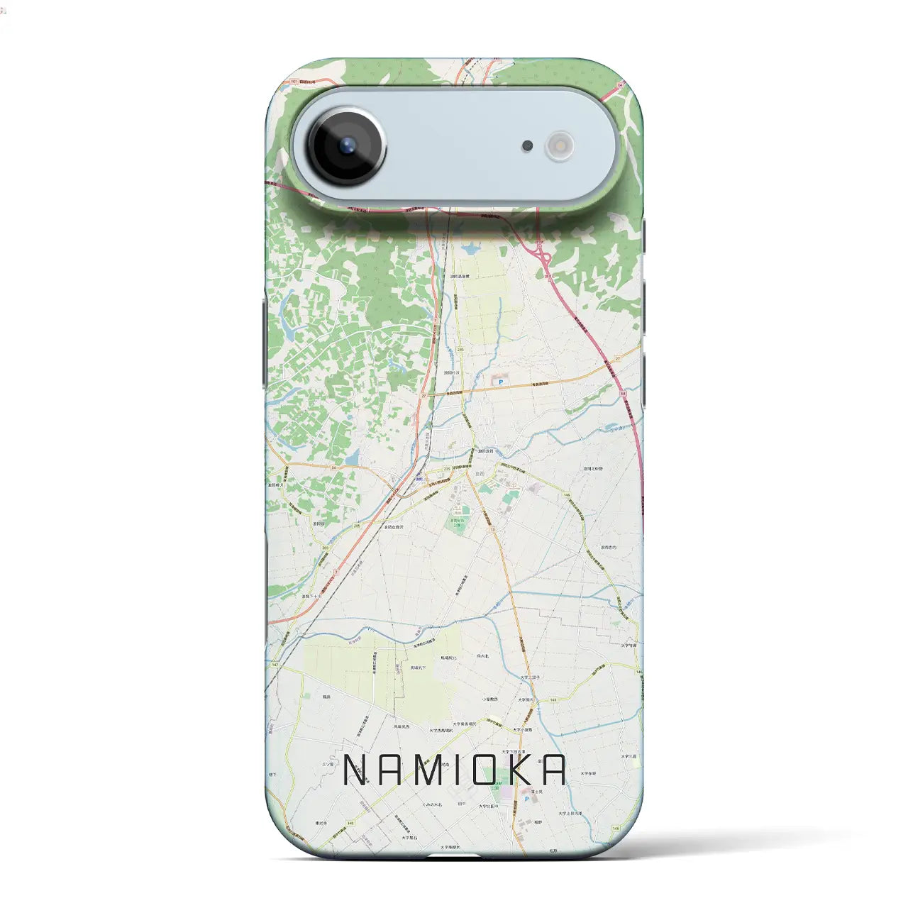 【浪岡（青森県）】地図柄iPhoneケース（バックカバータイプ）