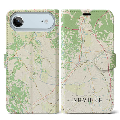 【浪岡（青森県）】地図柄iPhoneケース（手帳タイプ）