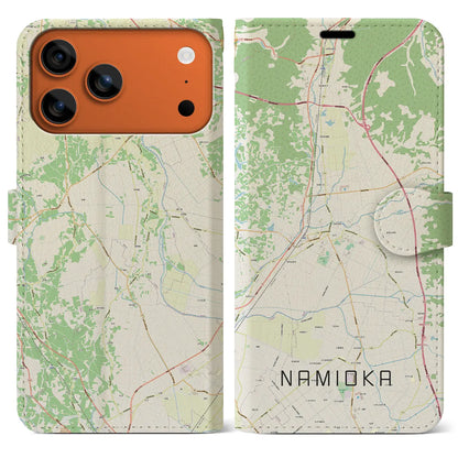 【浪岡（青森県）】地図柄iPhoneケース（手帳タイプ）