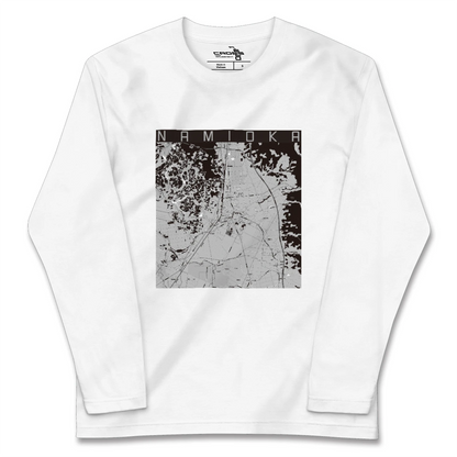 【浪岡（青森県）】地図柄ロングスリーブTシャツ