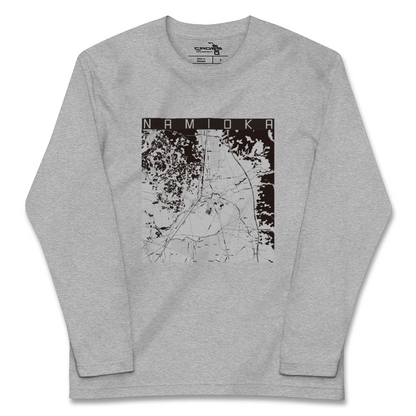 【浪岡（青森県）】地図柄ロングスリーブTシャツ