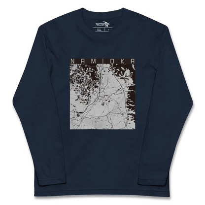 【浪岡（青森県）】地図柄ロングスリーブTシャツ