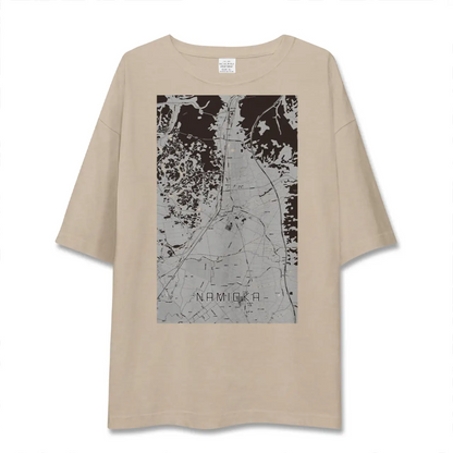 【浪岡（青森県）】地図柄ビッグシルエットTシャツ