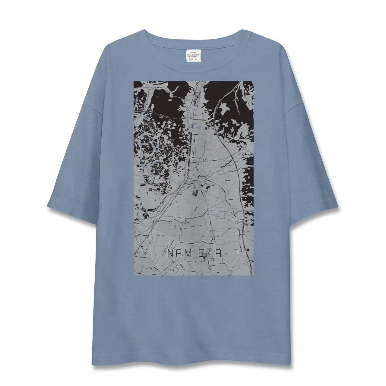 【浪岡（青森県）】地図柄ビッグシルエットTシャツ