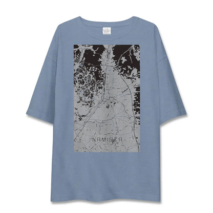 【浪岡（青森県）】地図柄ビッグシルエットTシャツ