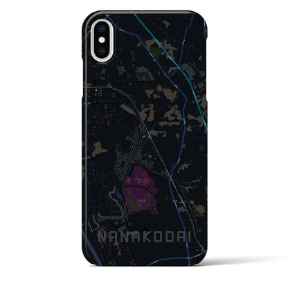 【七光台（千葉県）】地図柄iPhoneケース（バックカバータイプ）