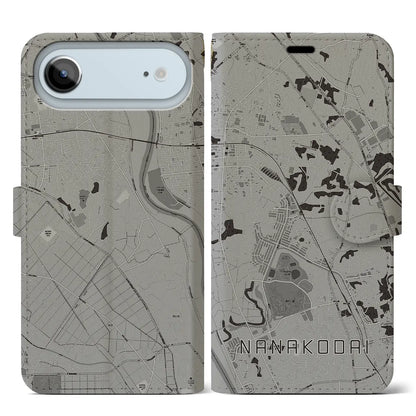 【七光台（千葉県）】地図柄iPhoneケース（手帳タイプ）