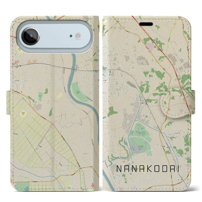 【七光台（千葉県）】地図柄iPhoneケース（手帳タイプ）