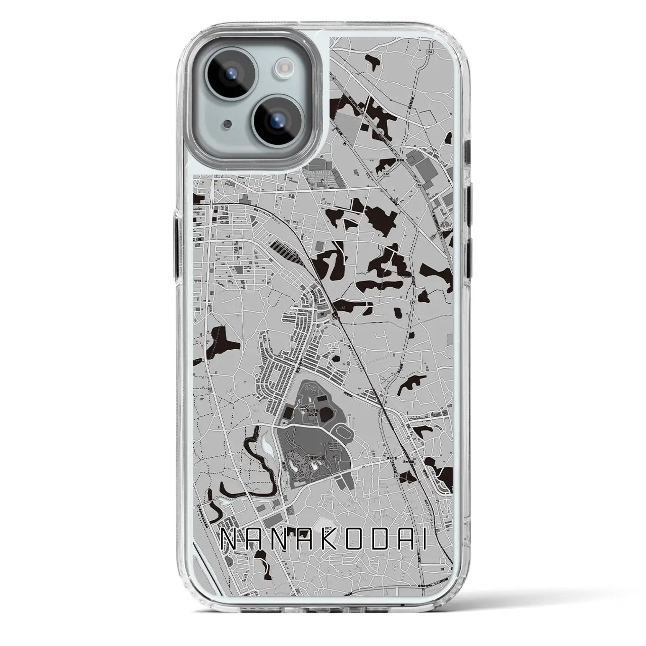 【七光台（千葉県）】地図柄iPhoneケース（MagSafeタイプ）