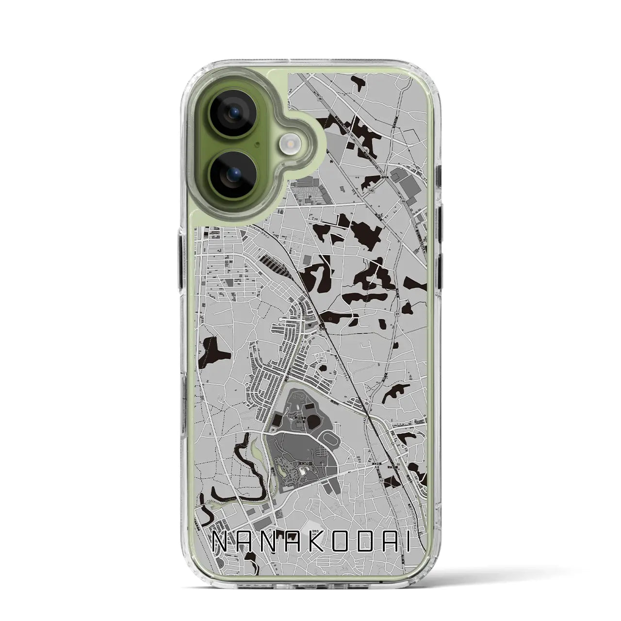 【七光台（千葉県）】地図柄iPhoneケース（MagSafeタイプ）