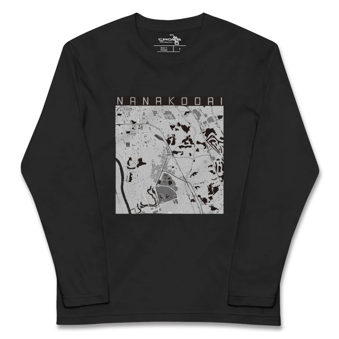 【七光台(千葉県)】地図柄ロングスリーブTシャツ