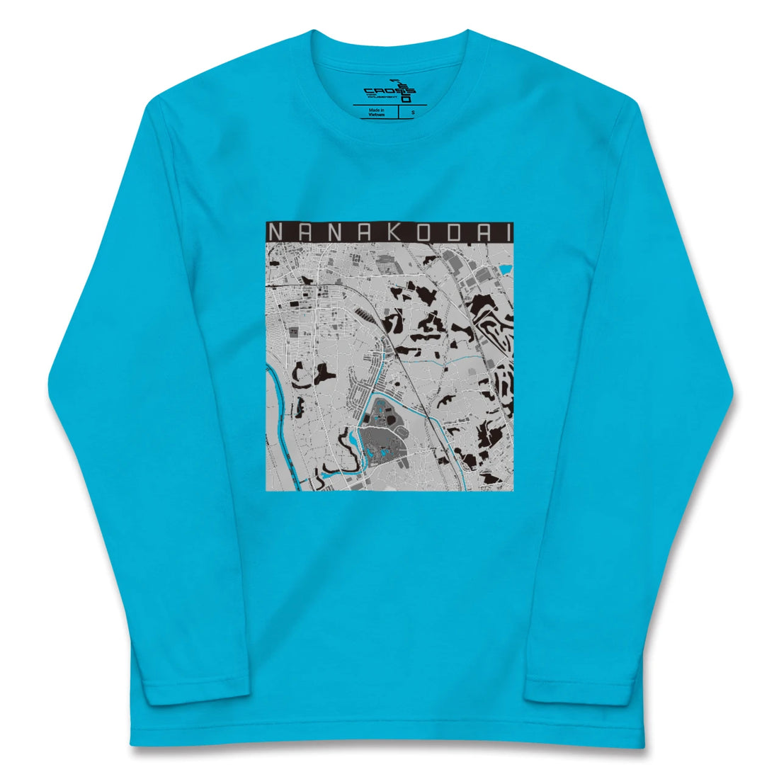 【七光台(千葉県)】地図柄ロングスリーブTシャツ