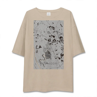 【七光台（千葉県）】地図柄ビッグシルエットTシャツ