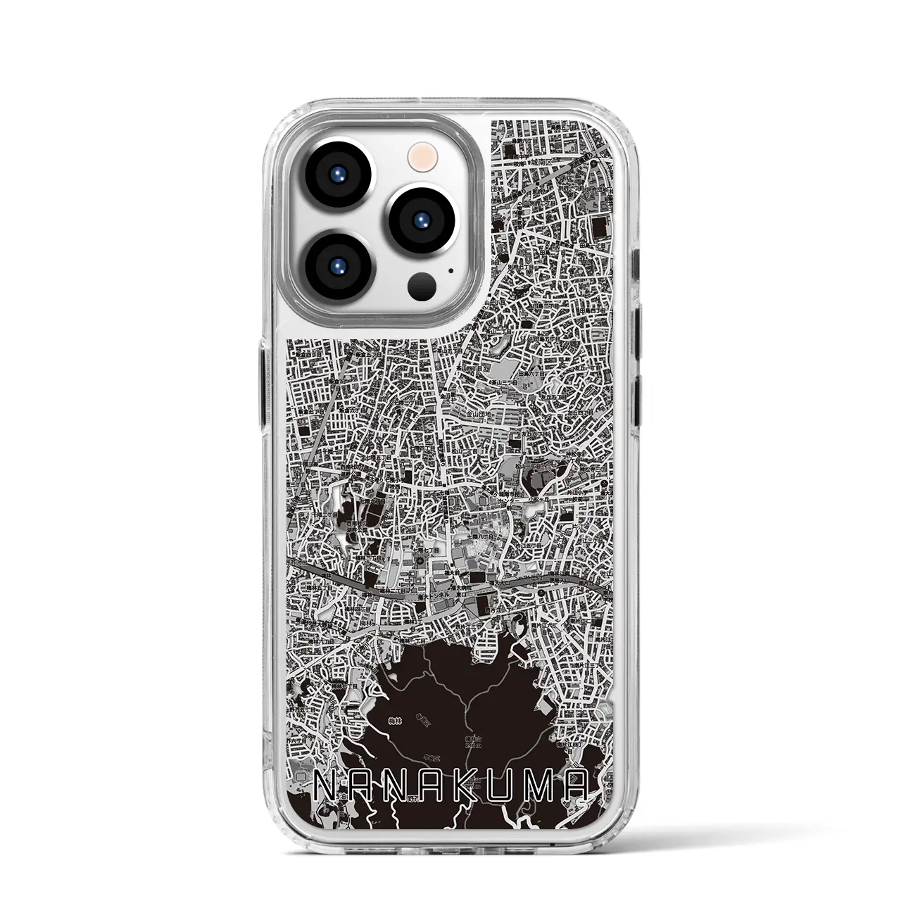 【七隈（福岡県）】地図柄iPhoneケース（MagSafeタイプ）