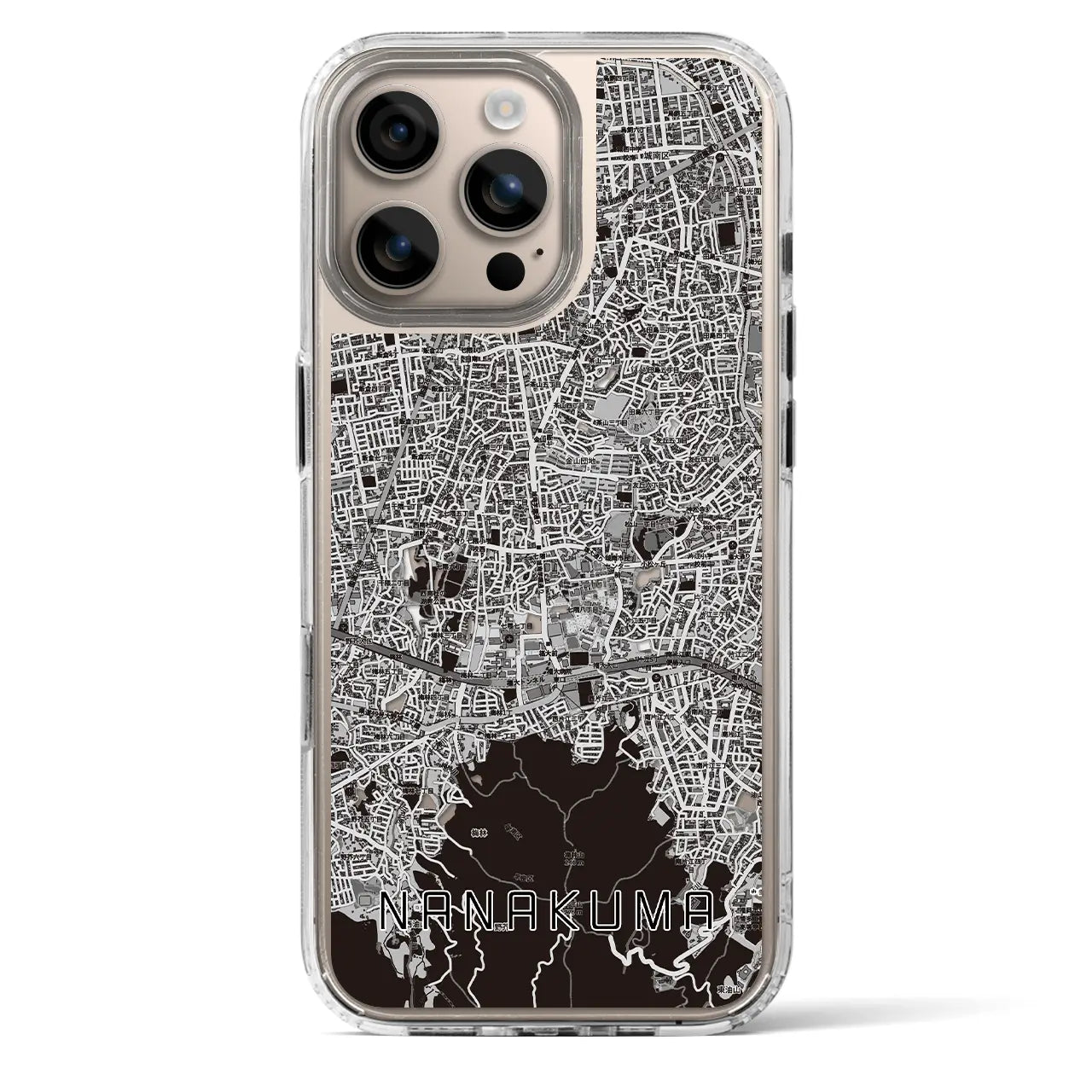 【七隈（福岡県）】地図柄iPhoneケース（MagSafeタイプ）