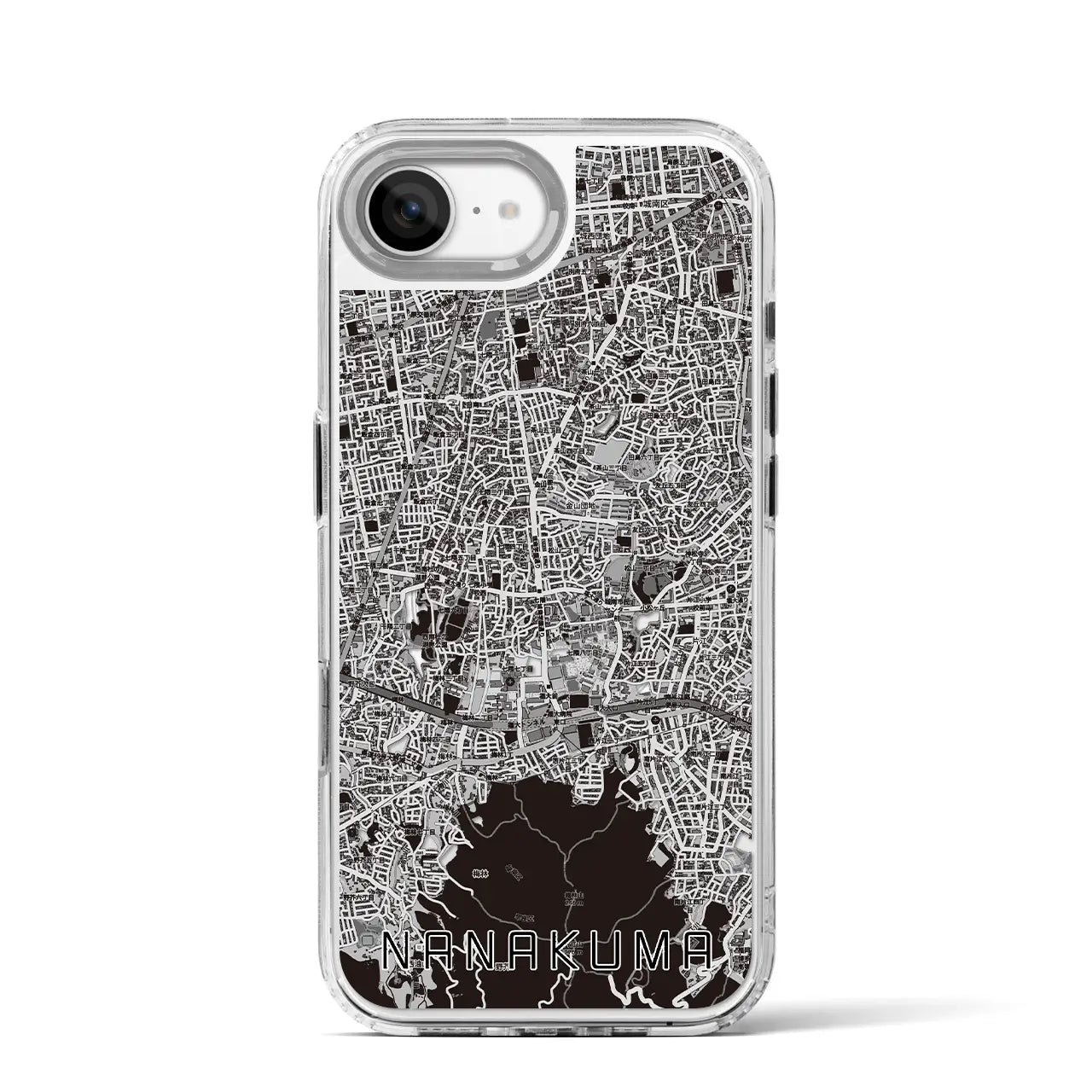 【七隈（福岡県）】地図柄iPhoneケース（MagSafeタイプ）