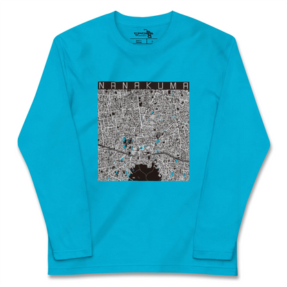 【七隈（福岡県）】地図柄ロングスリーブTシャツ