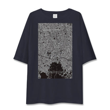 【七隈（福岡県）】地図柄ビッグシルエットTシャツ