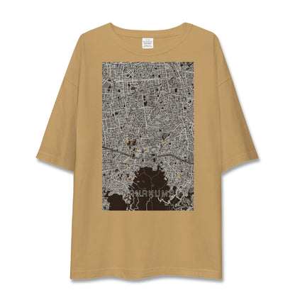 【七隈（福岡県）】地図柄ビッグシルエットTシャツ