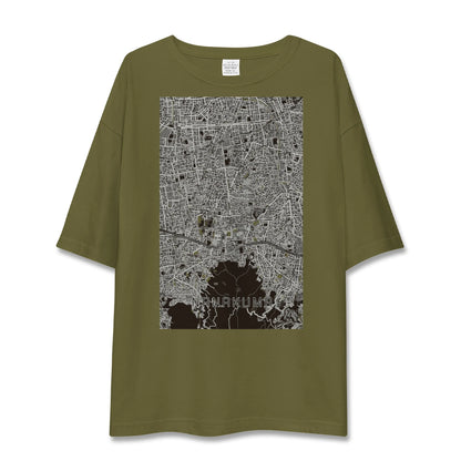 【七隈（福岡県）】地図柄ビッグシルエットTシャツ