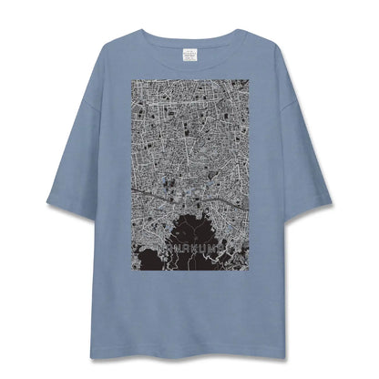 【七隈（福岡県）】地図柄ビッグシルエットTシャツ