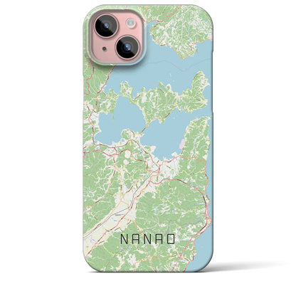 【七尾（石川県）】地図柄iPhoneケース（バックカバータイプ）