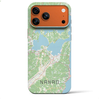 【七尾（石川県）】地図柄iPhoneケース（バックカバータイプ）