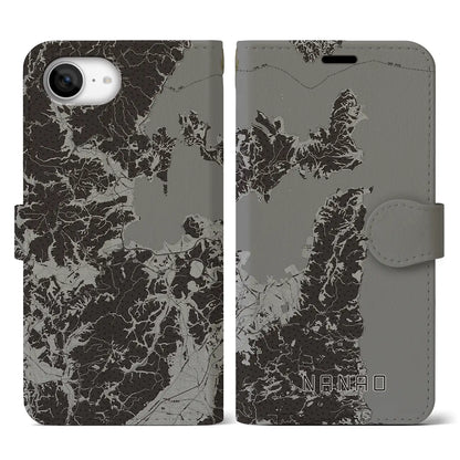 【七尾（石川県）】地図柄iPhoneケース（手帳タイプ）